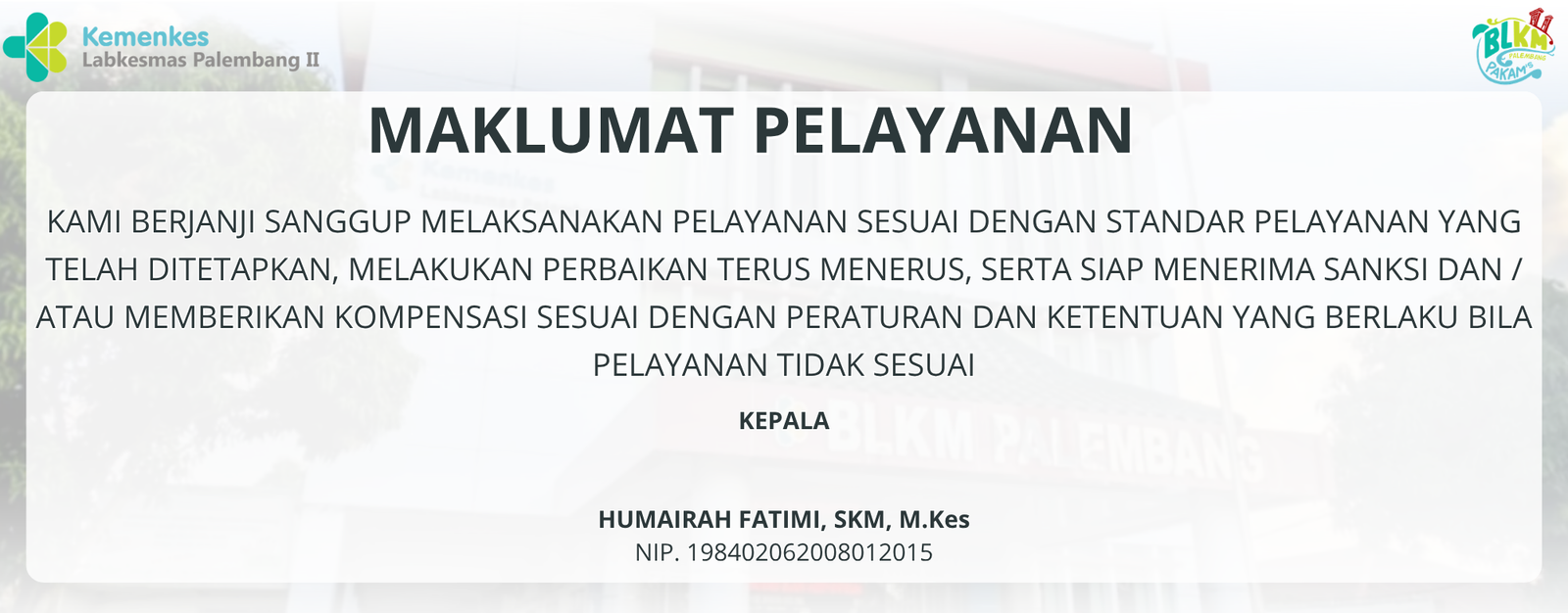 Maklumat Pelayanan